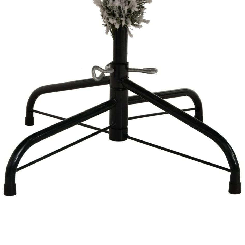 Árbol de Navidad artificial con bisagras y nieve flocada 300