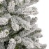 Árbol de Navidad artificial con bisagras y nieve flocada 300