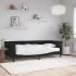 Sofá cama con colchón terciopelo negro 90x190