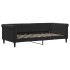 Sofá cama con colchón terciopelo negro 90x190