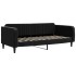 Sofá cama nido con colchón terciopelo negro 100x200