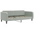 Sofá cama nido con colchón terciopelo gris claro 90x190