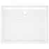 Plato de ducha con puntos ABS blanco 80x100x4