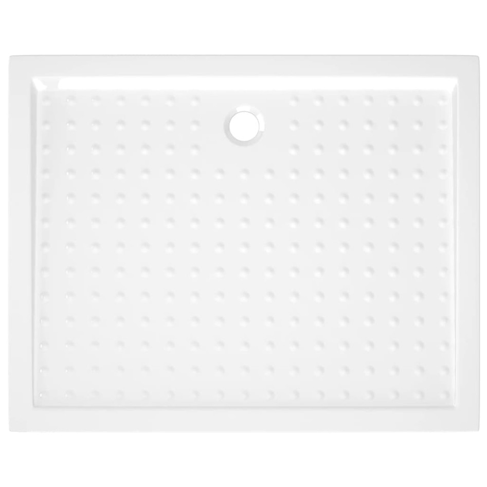 Plato de ducha con puntos ABS blanco 80x100x4
