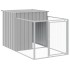 Caseta peroos corral acero galvanizado gris claro