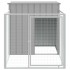 Caseta peroos corral acero galvanizado gris claro