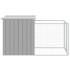 Caseta peroos corral acero galvanizado gris claro