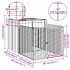 Caseta peroos corral acero galvanizado gris claro