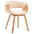 Silla de comedor madera curvada y cuero sintético