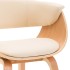 Silla de comedor madera curvada y cuero sintético