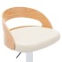 Taburetes de cocina 2 uds cuero sintético madera curvada