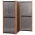 Biombo divisor de 3 paneles negro 210x180