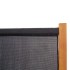 Biombo divisor de 3 paneles negro 210x180