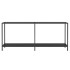 Mesa de consola vidrio templado negro 180x35x75,5