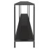 Mesa de consola vidrio templado negro 180x35x75,5
