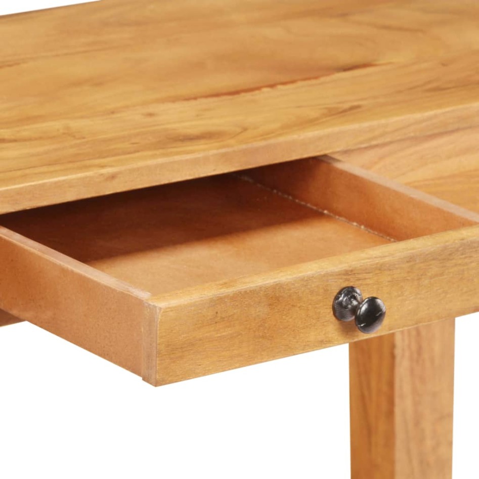 Mesa consola de madera maciza de acacia 100x40x76