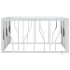 Mesa de centro acero inoxidable y vidrio 80x80x40