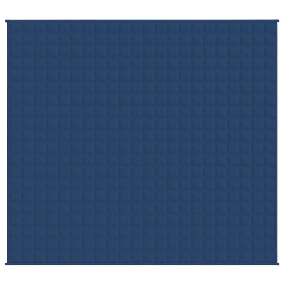 Manta con peso tela azul 220x235 cm 15