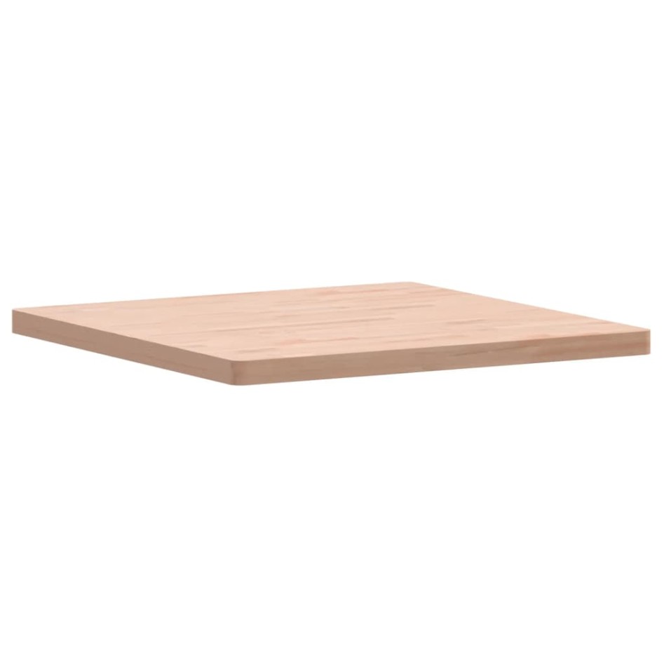 Tablero de mesa cuadrado de madera maciza de haya 80x80x4