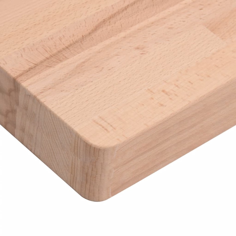 Tablero de mesa cuadrado de madera maciza de haya 80x80x4