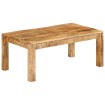 Mesa de centro de madera maciza mango 100x55x40 cm