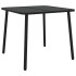Mesa de jardín acero gris antracita 80x80x71
