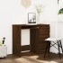 Escritorio de madera contrachapada roble marrón 90x45x76