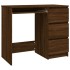 Escritorio de madera contrachapada roble marrón 90x45x76