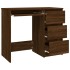 Escritorio de madera contrachapada roble marrón 90x45x76