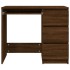 Escritorio de madera contrachapada roble marrón 90x45x76