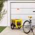 Remolque bicicleta mascotas hierro tela Oxford amarillo