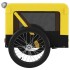 Remolque bicicleta mascotas hierro tela Oxford amarillo