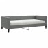 Sofá cama con colchón tela gris oscuro 90x190