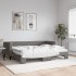 Sofá cama nido con colchón tela gris oscuro 80x200
