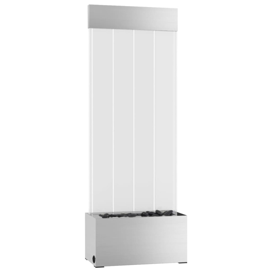 Columna burbujas LEDs RGB acero inoxidable acrílico 110