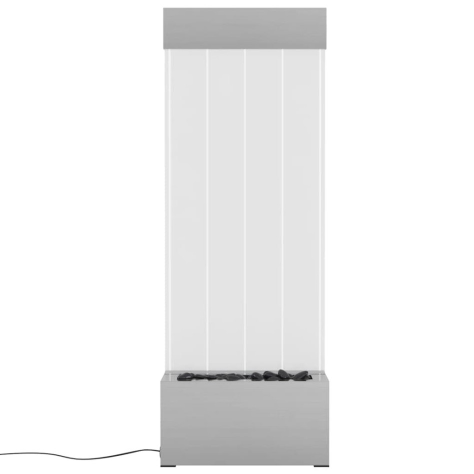 Columna burbujas LEDs RGB acero inoxidable acrílico 110