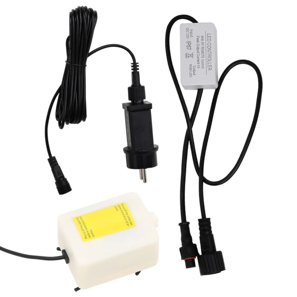 Columna burbujas LEDs RGB acero inoxidable acrílico 110