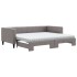 Sofá cama nido con colchón tela gris taupe 90x200