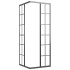 Cabina de ducha ESG esmerilado negro 80x80x180