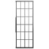 Cabina de ducha ESG esmerilado negro 80x80x180