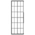 Cabina de ducha ESG esmerilado negro 80x80x180