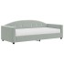 Sofá cama con colchón terciopelo gris claro 90x190