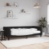 Sofá cama con colchón terciopelo negro 90x190