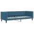 Sofá cama nido con colchón terciopelo azul 80x200