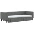 Sofá cama nido con cajones tela gris oscuro 80x200