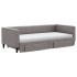 Sofá cama nido con cajones tela gris taupe 90x200