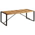 Mesa de comedor de madera maciza de mango 220x100x75