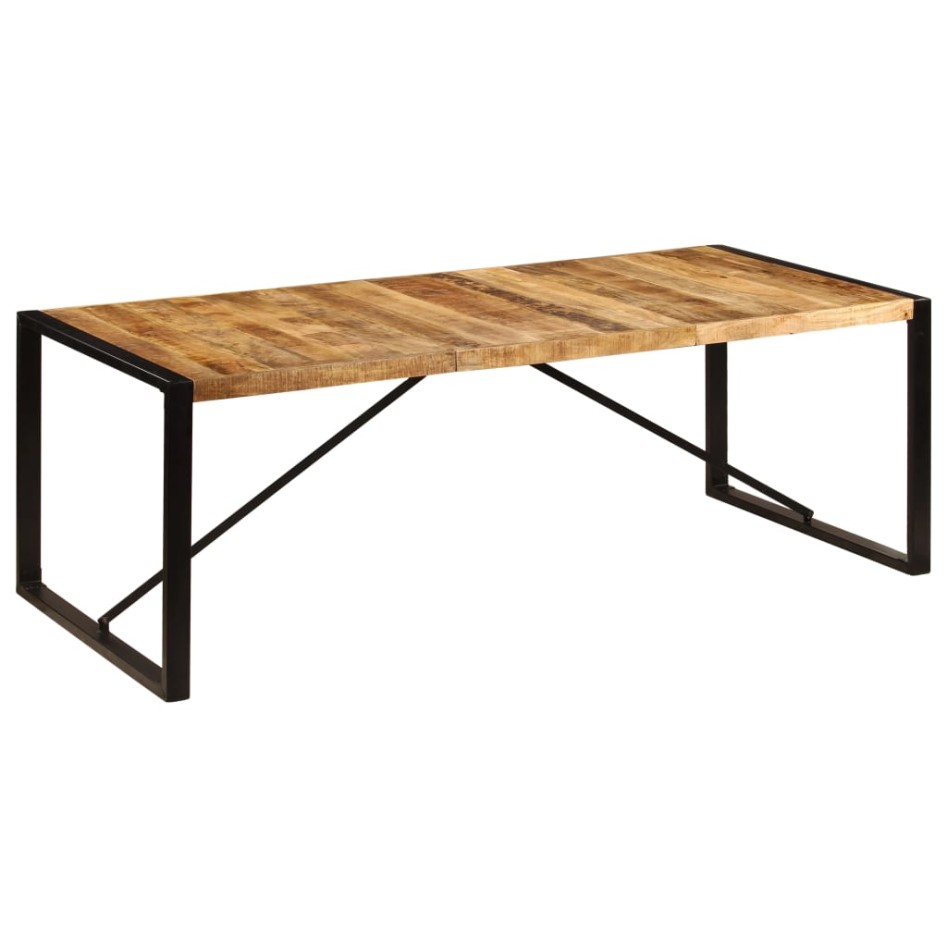 Mesa de comedor de madera maciza de mango 220x100x75