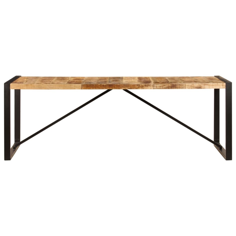 Mesa de comedor de madera maciza de mango 220x100x75