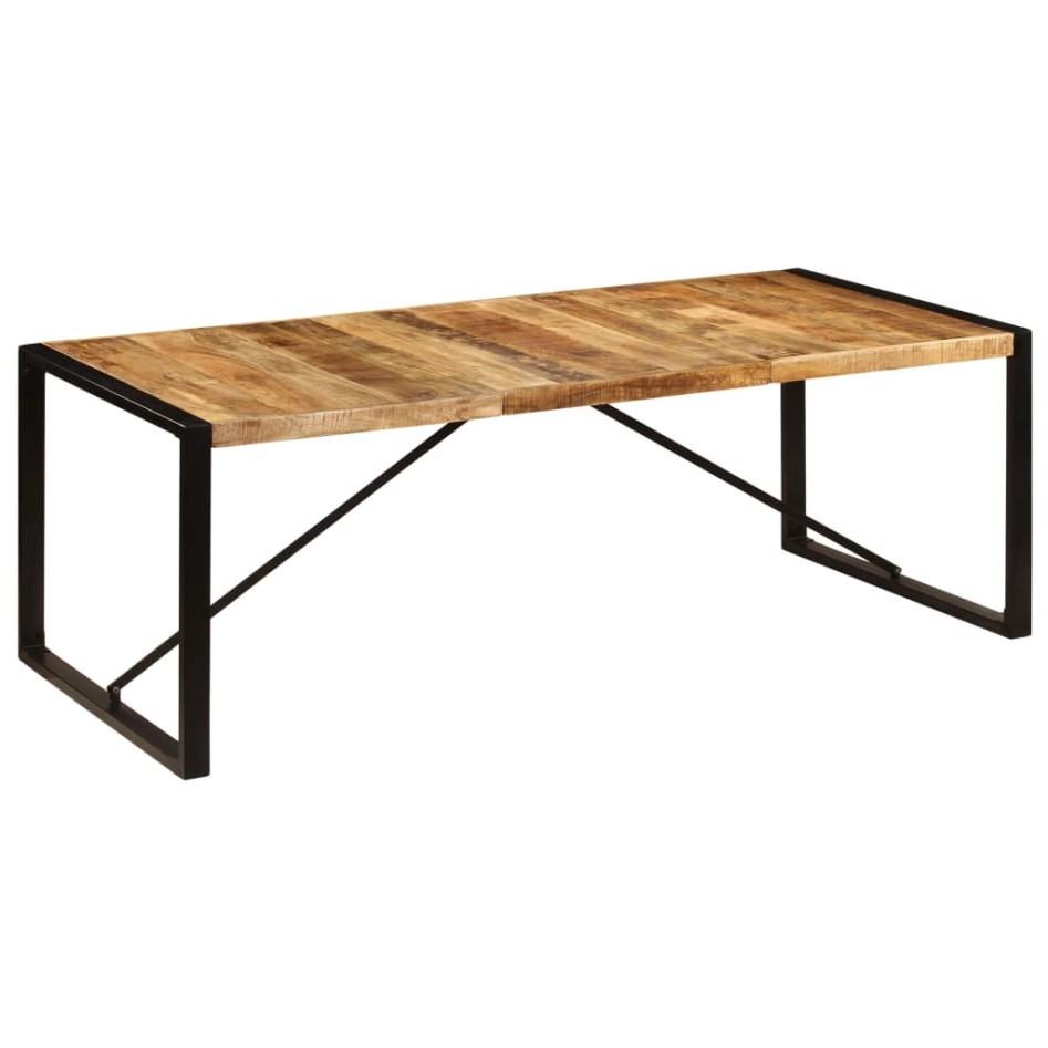Mesa de comedor de madera maciza de mango 220x100x75